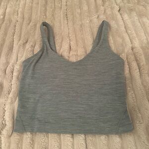 lululemon athletica Heathered Gray Crop Top
